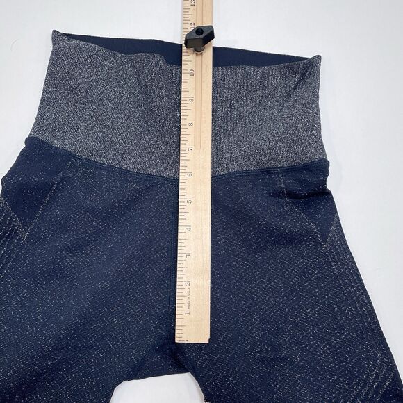 Athleta Twilight 2.0 Tight XS Navy‎ Blue Metallic High Rise Lifestyle Athleisure - Picture 8 of 8
